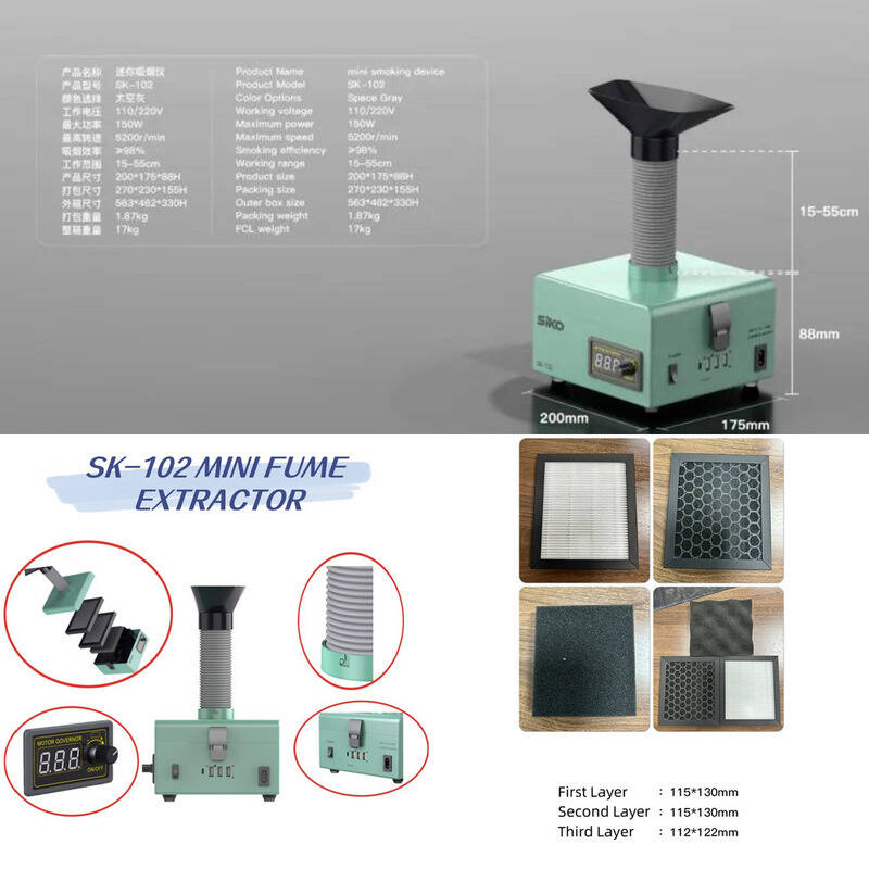 Workshop Use Tools - Professional Soldering Smoke Extractor Equipped with