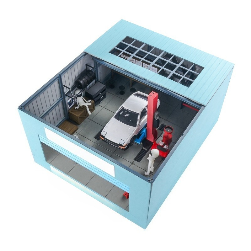 Workshop Tools 3D Model - Remote control car simulation mini maintenance
