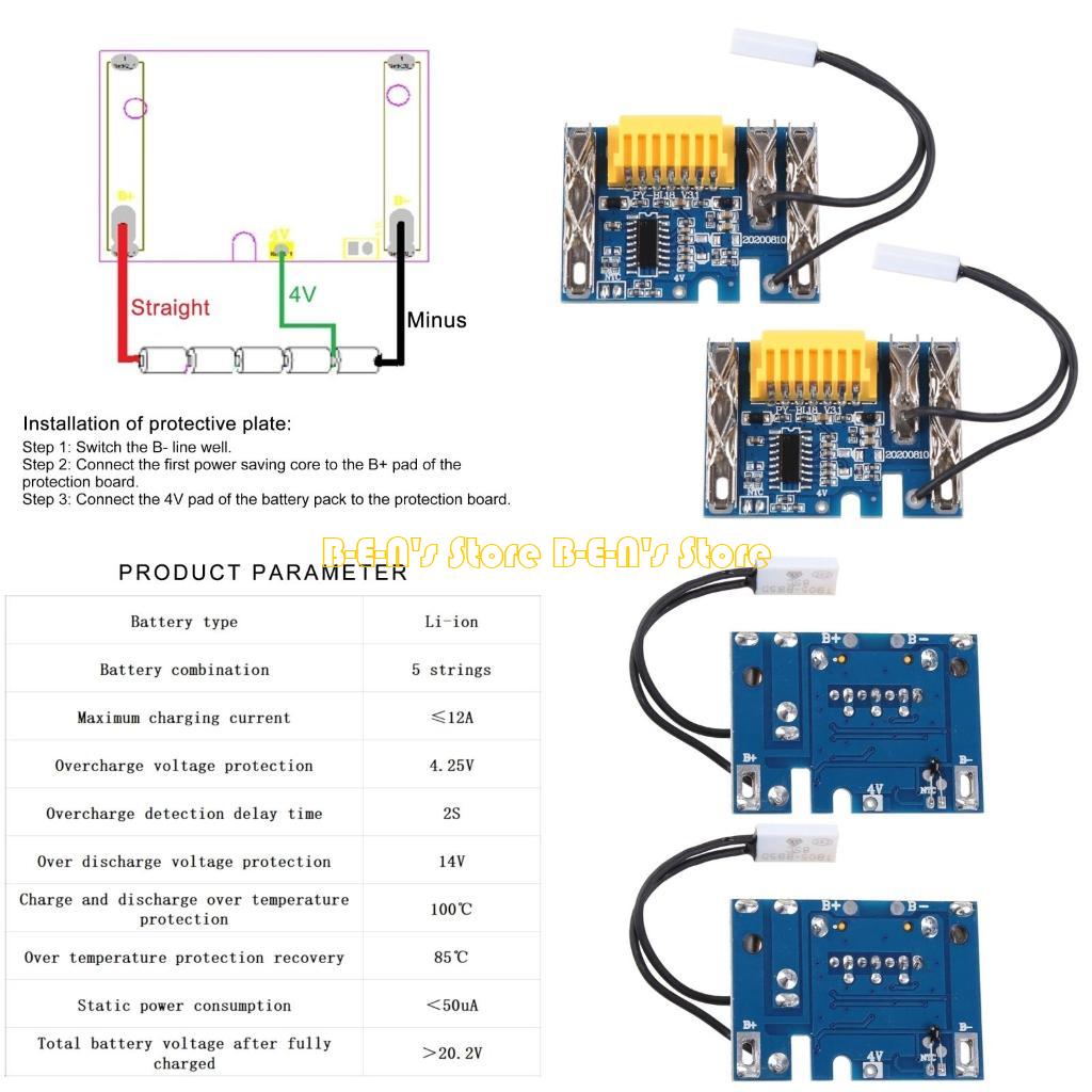 Workshop Tools And Safety - Y1AD 14.4V Lithium Battery Overcharge Protective