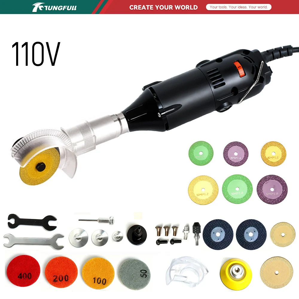 Sharpening Stone Whetstone - TUNGFULL 110V Mini Angle Grinder Electric
