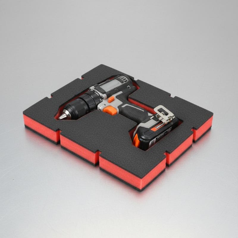 Tool Workshop - 1Pcs Red Black Shockproof Foam Insert