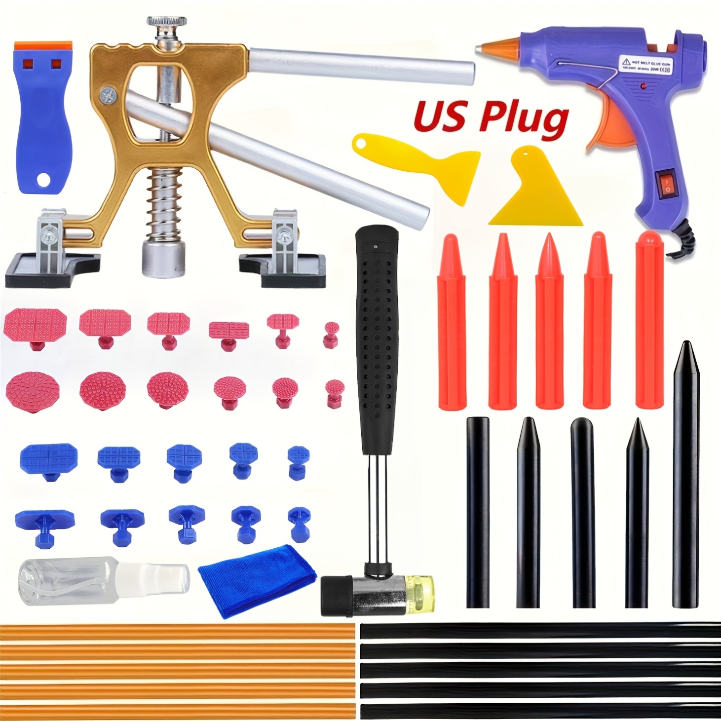 Car Workshop Tools Kit - New Adjustable Car Auto Dent Repair