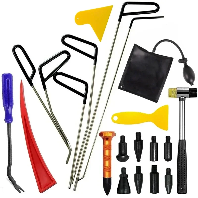 Car Workshop Tools Kit - Car Body Dent Removal Crowbar Kit