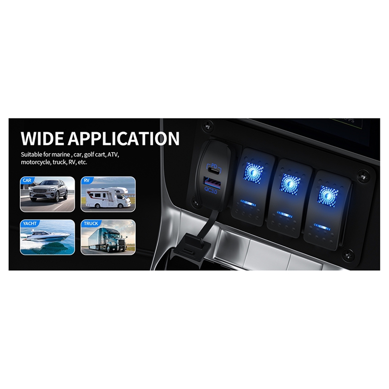 USB Rocker Switch 12V Waterpro - Tools Qc review and price