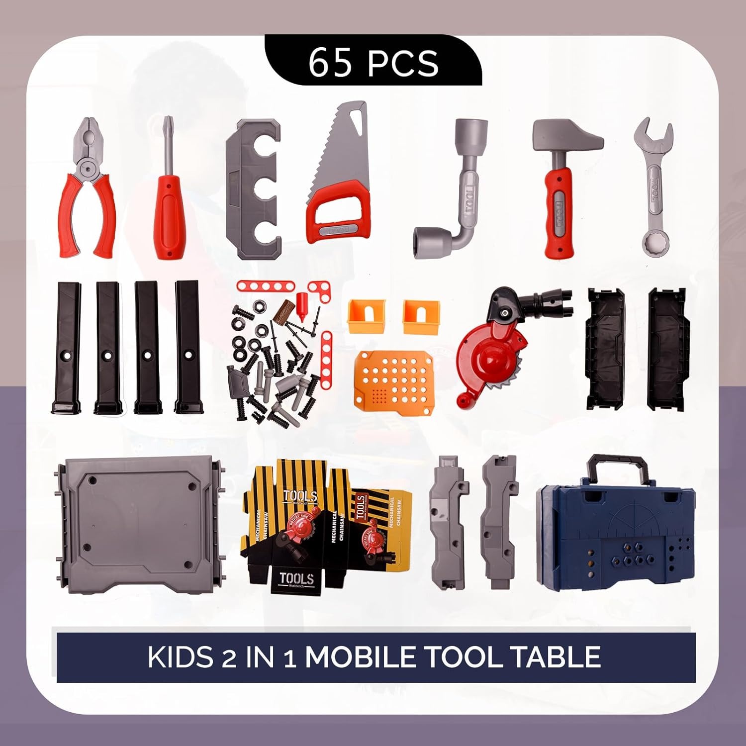 65PCS Kids Tool Bench Set Pret - Tools Workshop For Kids review and price