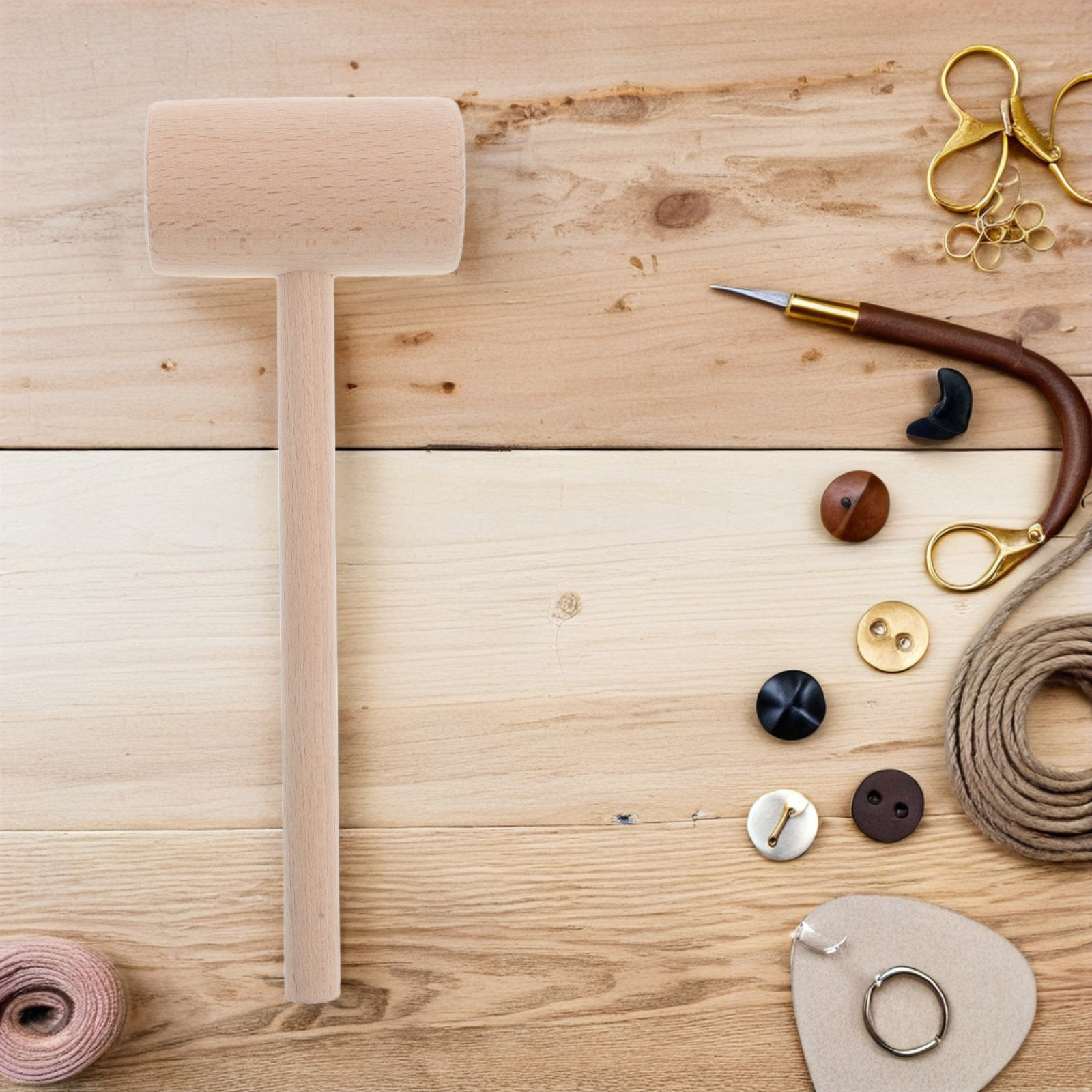 Wooden Hammer DIY Crafts Hamme - Mallet Wood Carving review and price