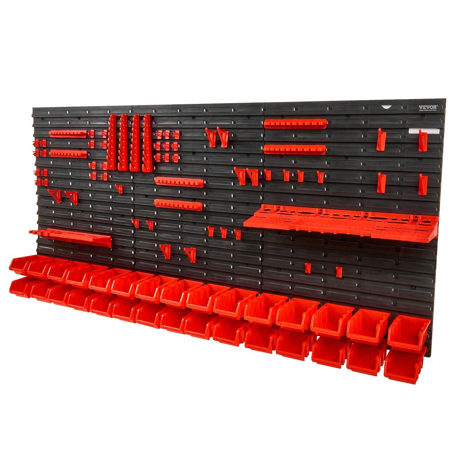 Wall Mounted 30-Bin Plastic Pa - Workshop Tools Holder review and price