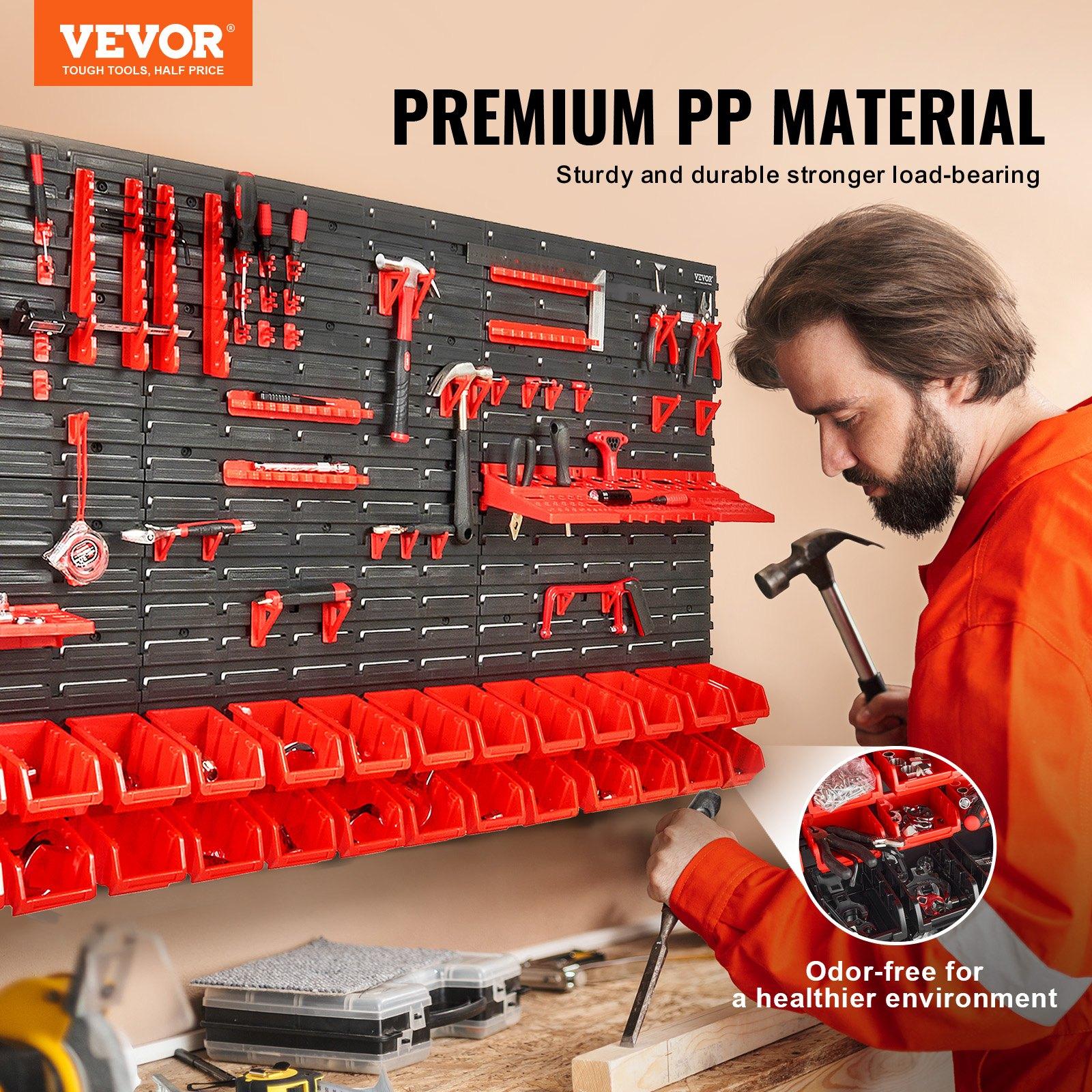 Wall Mounted 30-Bin Plastic Pa - Workshop Tools Holder review and price