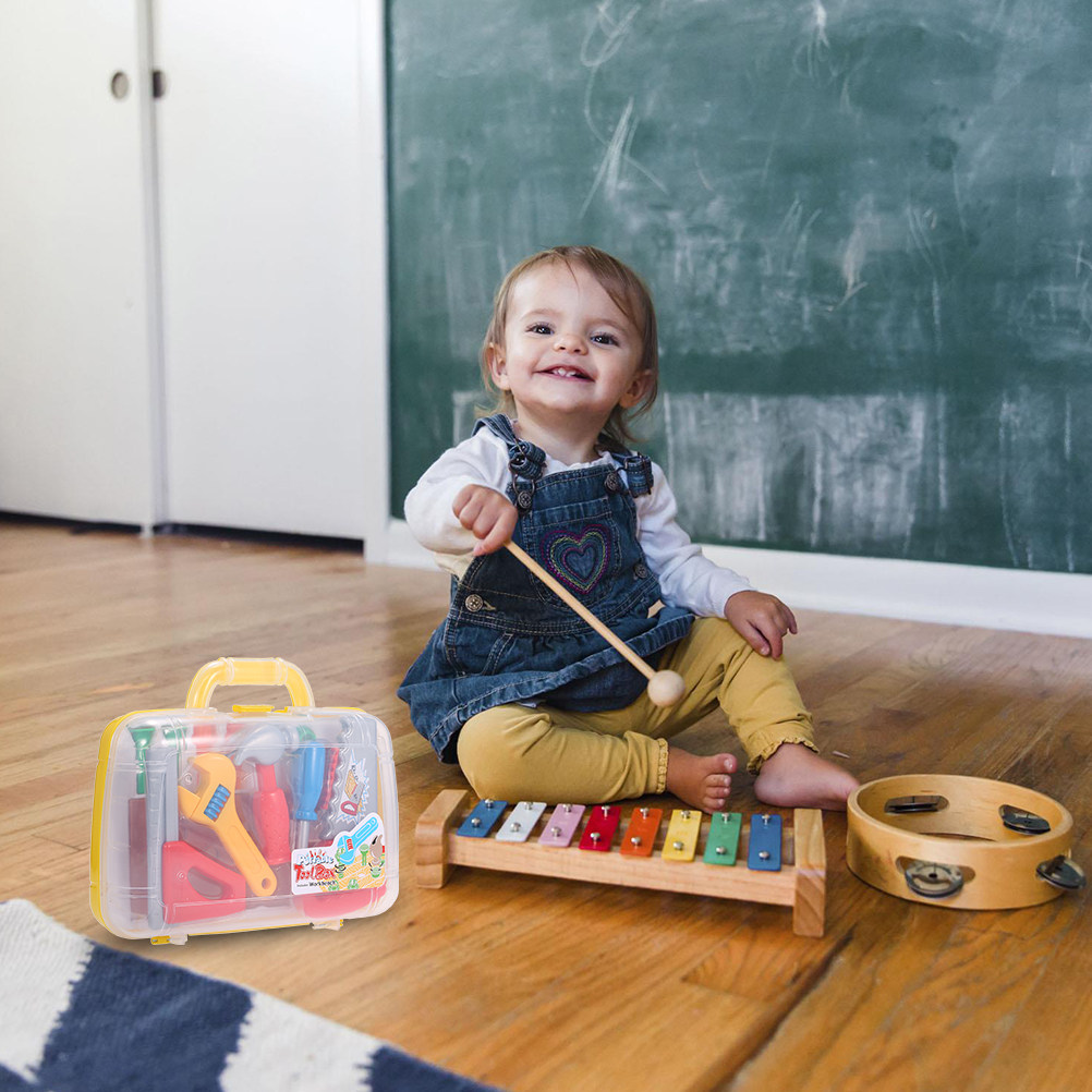 1Set Plastic Tool Box Kid Hand - Tools Workshop For Kids review and price