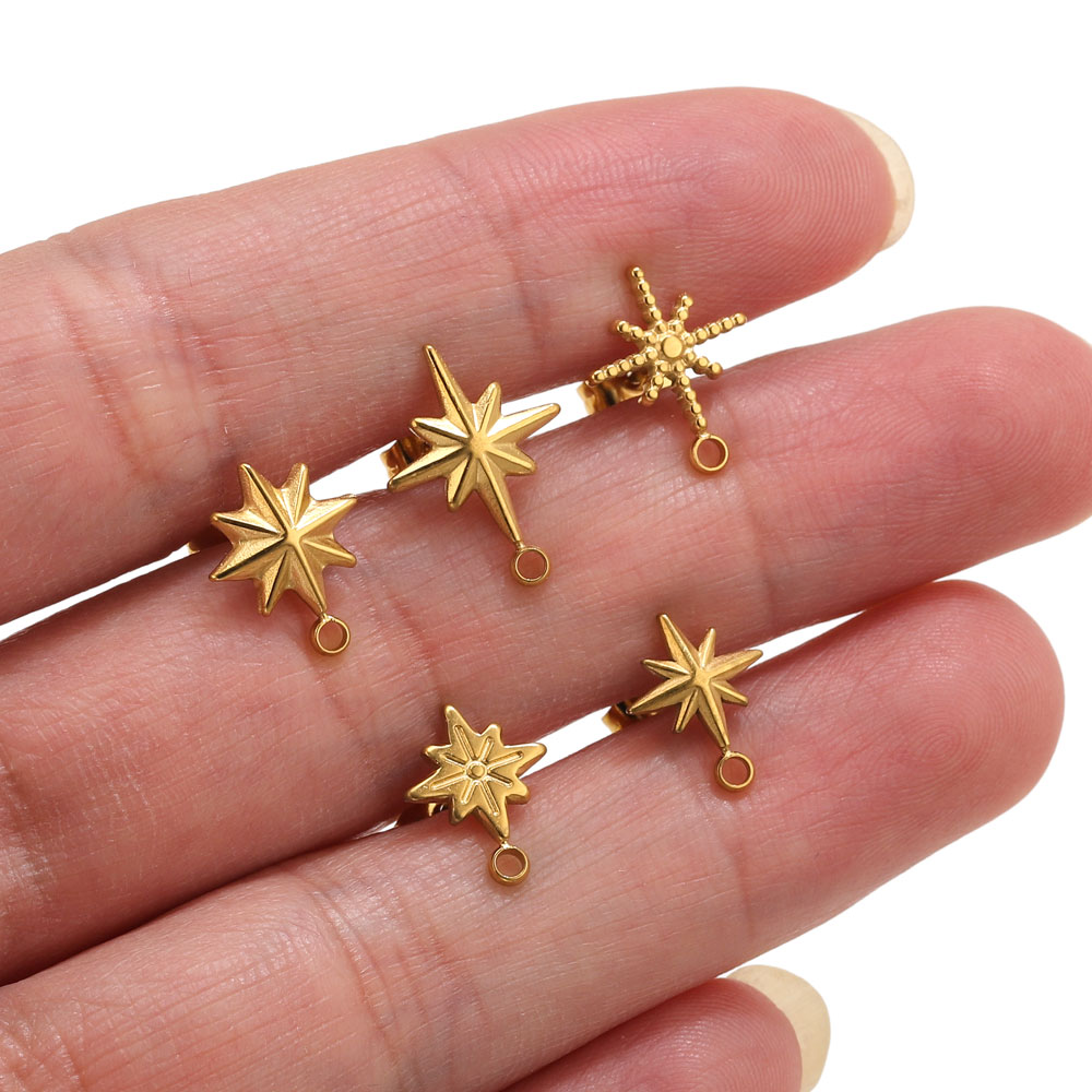 6pcs Stainless Steel Star Earr - Tools Jewelry Making review and price
