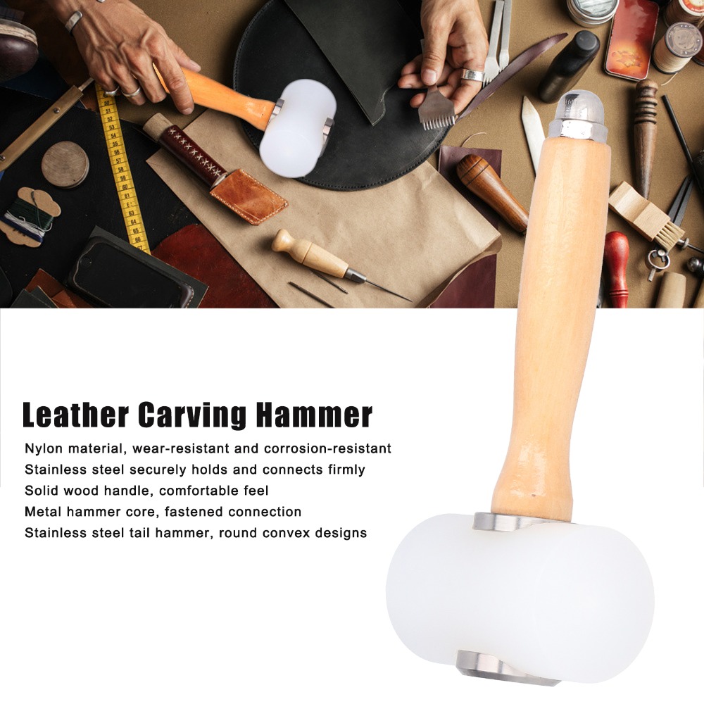 Length 19cm Leather Carving Ha - Mallet Wood Carving review and price