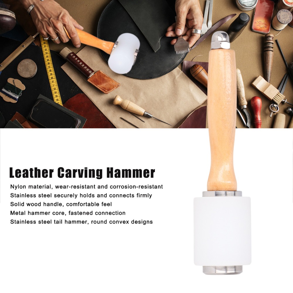 Multiple Materials Leather Car - Mallet Wood Carving review and price