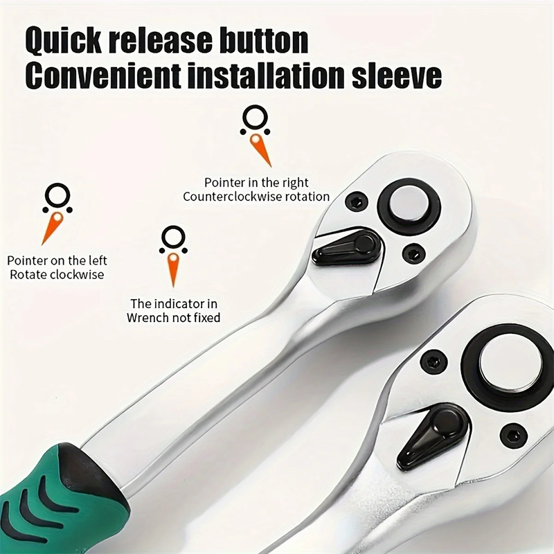 CRV Ratchet Spanner 3/8