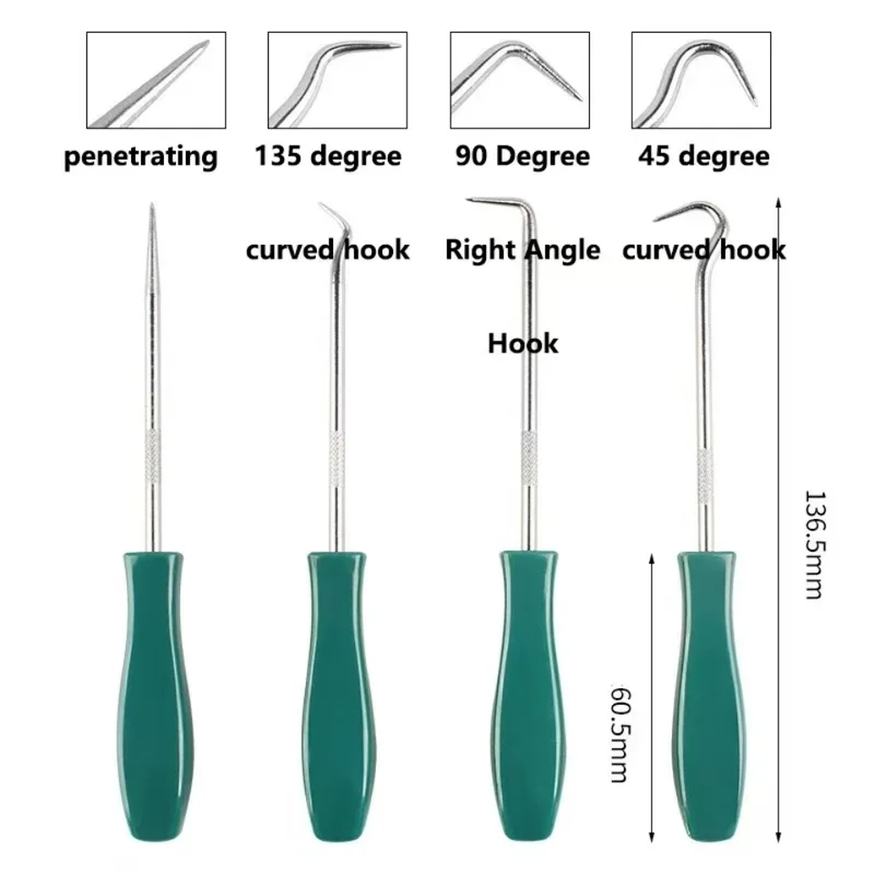 4Pcs 135mm Oil Seal Pick Hooks - Car Workshop Tools Kit review and price