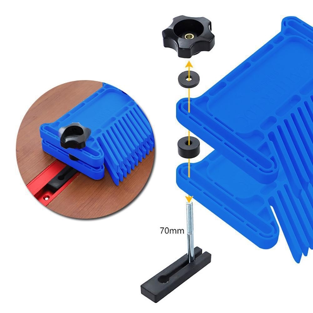 Blue ABS Plastic Feather Board - Workshop Tools And Safety review and price