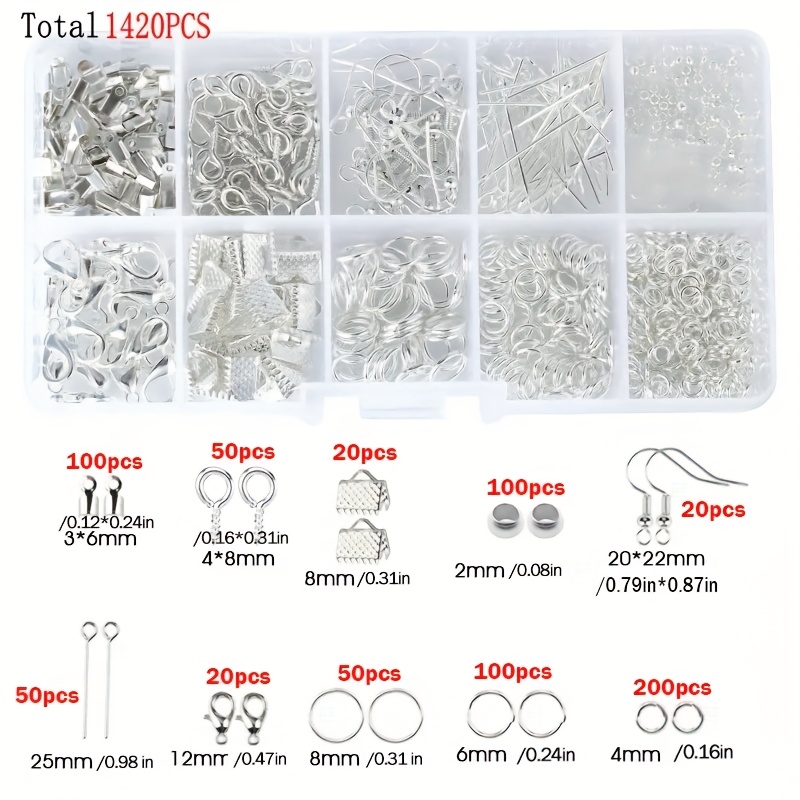 1420pcs 1box Jewelry Findings  - Tools Jewelry Making review and price