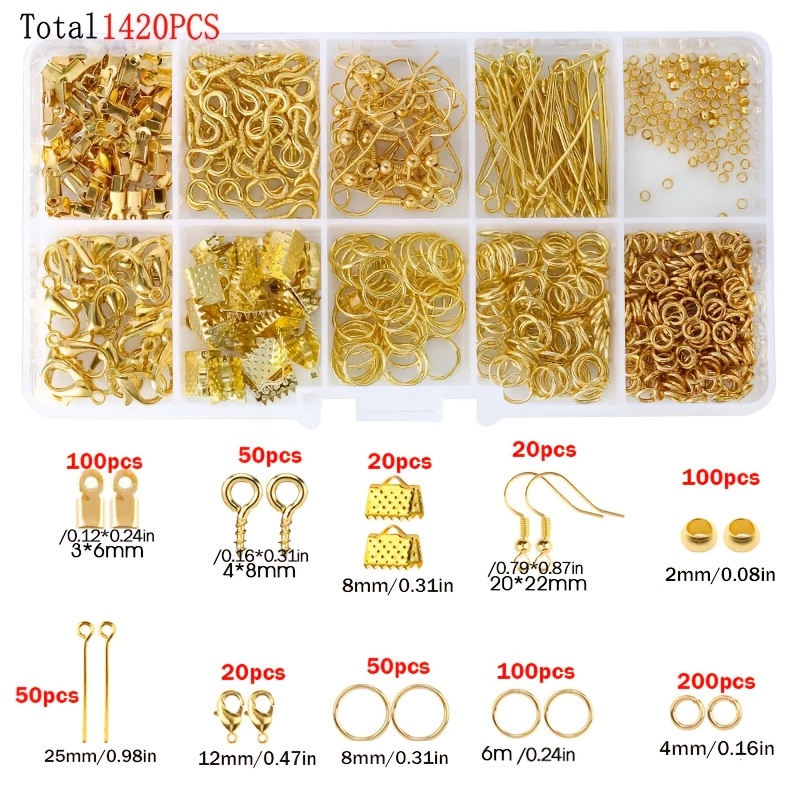 1420pcs 1box Jewelry Findings  - Tools Jewelry Making review and price